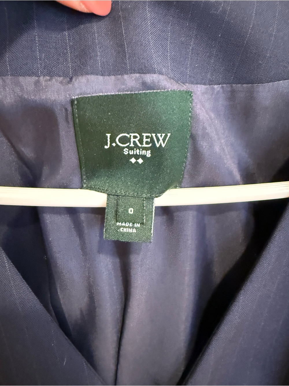 Wool J. Crew Navy Blue Pinstripe Women’s Suiting Professional Work Dress